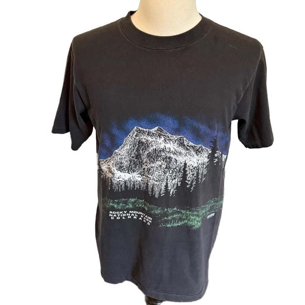 Vintage 90s Rocky Mountain National Park Colorado T-Shirt Size Large